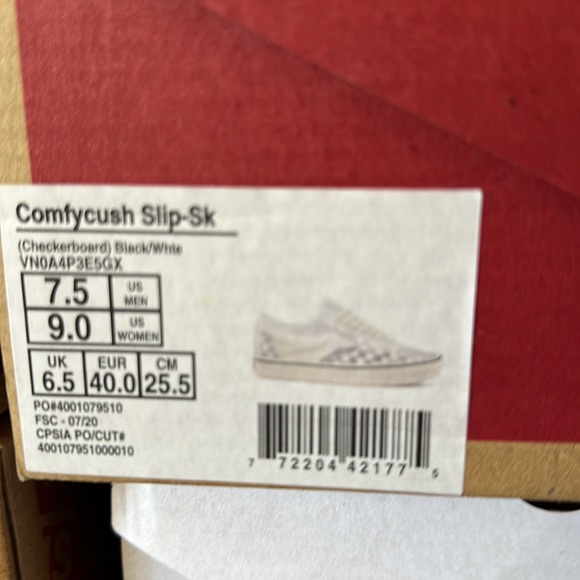 Vans comfy Cush slip on with transparent old skool women’s size 9 men’s size 7.5 - Picture 10 of 11